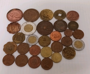 Assorted Foreign Currency Coins