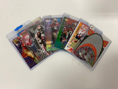 (6) Jerry Rice Sports Cards and Terrell Davis Card