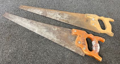 (2) 8 Point Hand Saws Recently Sharpened