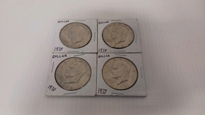 (4) 1978 Eisenhower Dollars