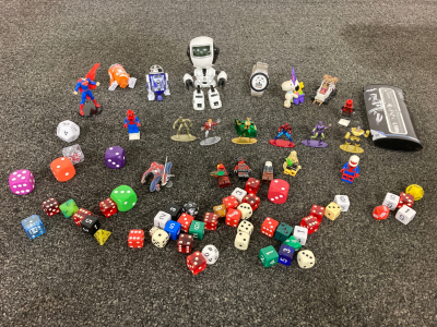 Assorted Toys And Dice