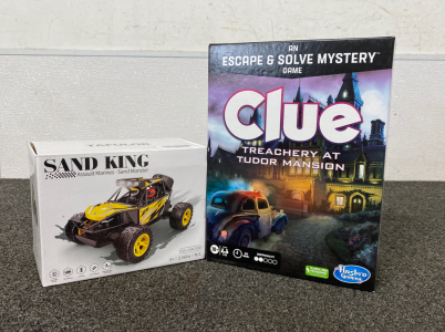 Sand King RC Car and Clue Mystery Game