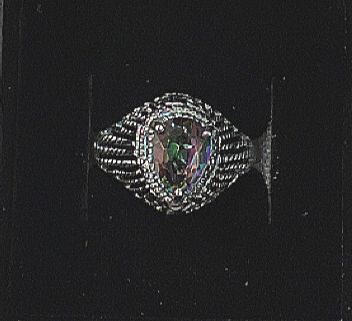 1ct Mystic Topaz and Diamond Filigree Ring in Sterling Silver