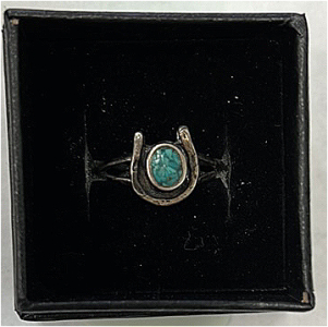 Turquoise Horse Shoe Ring