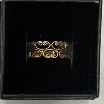 Gold Plated Swirled Ring