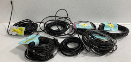 (7) Rolls of Cable Cords, 1 Roll of HDEMI