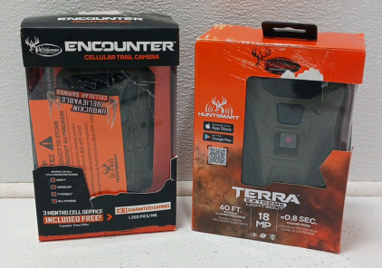 Wildgame Encounter Cellular Trail Camera And Wildgame Terra Extreme 18MP Lightsout