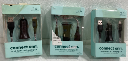 (3) Car Chargers, USB-C