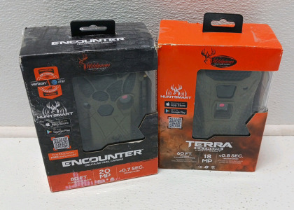 Wildgame Encounter Cellular Trail Camera And Wildgame Terra Extreme 18MP Lightsout