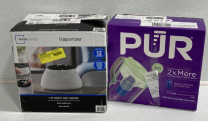 Mainstays Vaporizor, PUR Pitcher Filtration System
