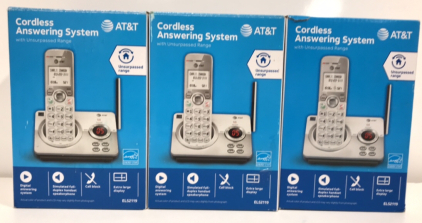 (3) AT&T Cordless Answering System