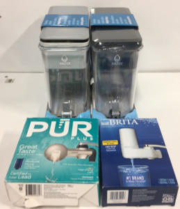 (2) Brita Water Filters, Pur Plus Faucet Filter, Brita Faucet Filter