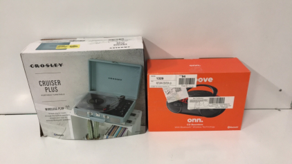 Onn Groove CD Boom Boxs-Crosley Portable Turn Table