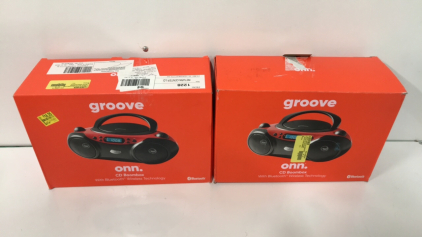 (2) Onn Groove CD Box&rsquo;s