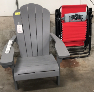 Gray Porch Chair-Ohio State Chair