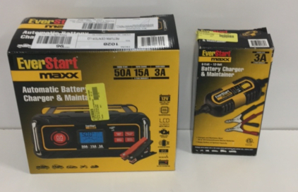 (1) Everstart Maxx Automatic Battery Charger And Maintainer (1) Everstart 6-12 Volt Battery Charger And Maintainer