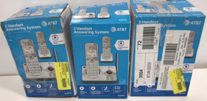 (1) 3 Handset Answering System-(2) 2 Handset Answering System