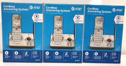 (3) AT&T Cordless Answering System