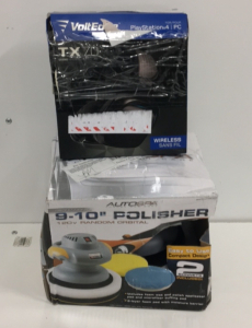 (1) Autospa 9-10&rdquo; 120v Random Orbit Polisher (1) Voltedge PlayStation 4 Wireless Headset
