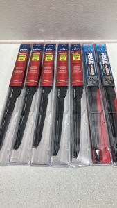 (5) Mach 1 22” Wiper Blades, (2) Peak Hybrid 22” Wiper Blades