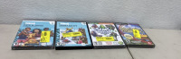 (2) PC Sims 4 Expansion Packs, (1) PC Sims 3 Started Pack, (1) Mac Rollercoaster Tycoon Classic