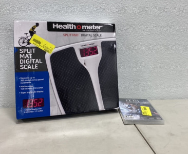 (1) Health O Meter Split Mat Digutal Scale, (1) Star Wars Jedi PC Game