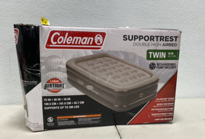 Coleman Supportrest Double High Airbed Twin 18 in