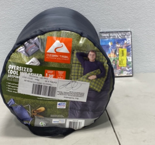 (1) Ozark Trail Sleeping Bag and (1) Sims4 Bundle PC/Mac Digital Download