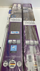 (1) Mocha Walnut Laminate Flooring, (1) Silver Spring Laminate Flooring, Screen Frame Kit