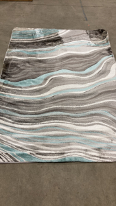 Blue and Gray Area Rug