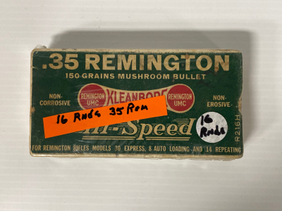(16) Rnds .35 REM 150 Gr.