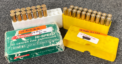 (14) Rnds 30-40 Krag and (19) Rnds 6.5 x 55
