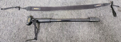 Cabela's Extendable Walking Sick & Nikon Camera/Scope Strap