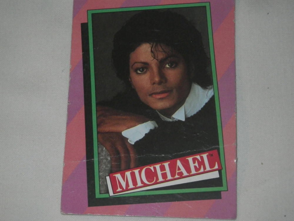 Vintage Michael Jackson Card