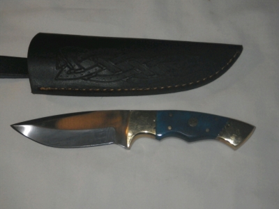 Stainless Full Tang Hunting Knife with Bone Handles - New