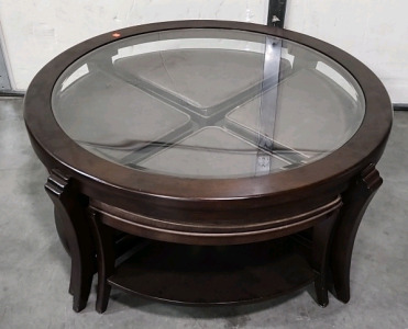 Round Coffee Table W/ 4 Chairs