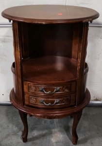 Wood End Table w/ Drawers