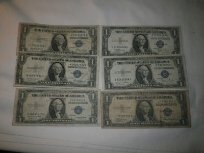 Set of 1935 Notes - A,C,D,E,F,G
