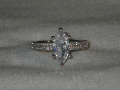 Engagement Ring 2ct CZ Size 6