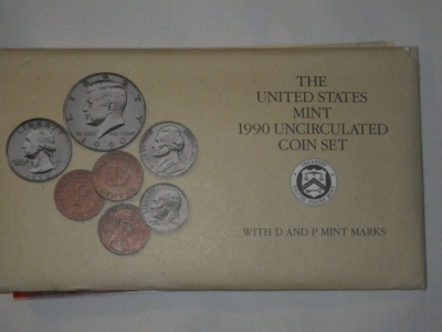 1990 2 Set Proof Uncirculated Coin Set