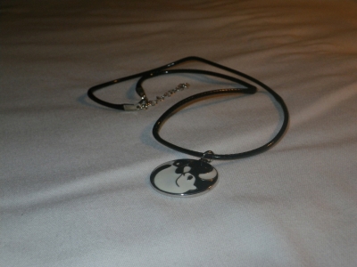 Yin and Yang Cat Necklace