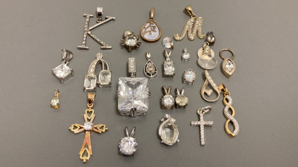 Assorted 925 Jeweled Pendants