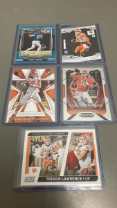 Sleeved Trevor Lawrence Cards
