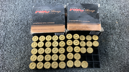 (36) Rounds PMC 44 REM MAG Ammo With Spent Casings