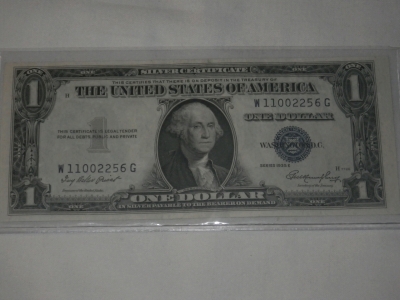 1935 1 Dollar Certificate in Pristine Condition