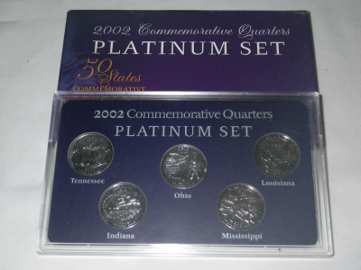 2002 Platinum Quarter Set