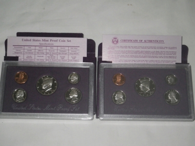1992 and 1993 Proof Coin Sets