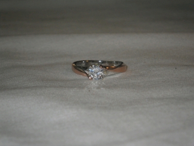 Engagement Ring Designer Marked Size 7