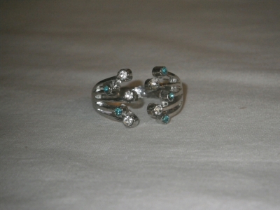 Silver Tone Wrap Ring Size 7&8