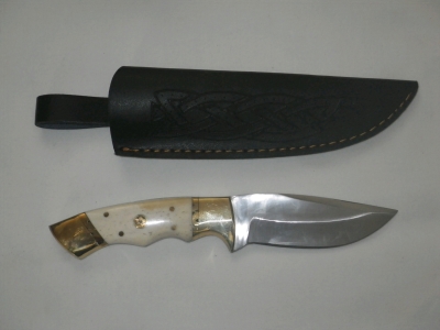 Stainless Custom Made Full Tang Knife and Sheath